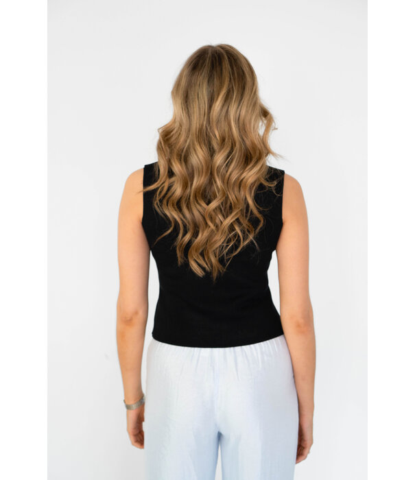 La Rebelle Top zwart | Isabella