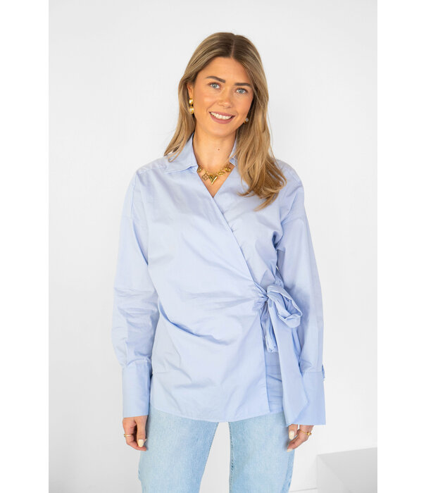 La Rebelle Blouse lichtblauw | Paloma