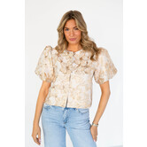 Top goud/beige | Alissa