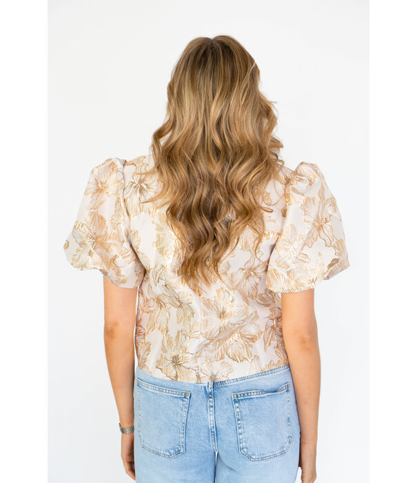 La Rebelle Top goud/beige | Alissa