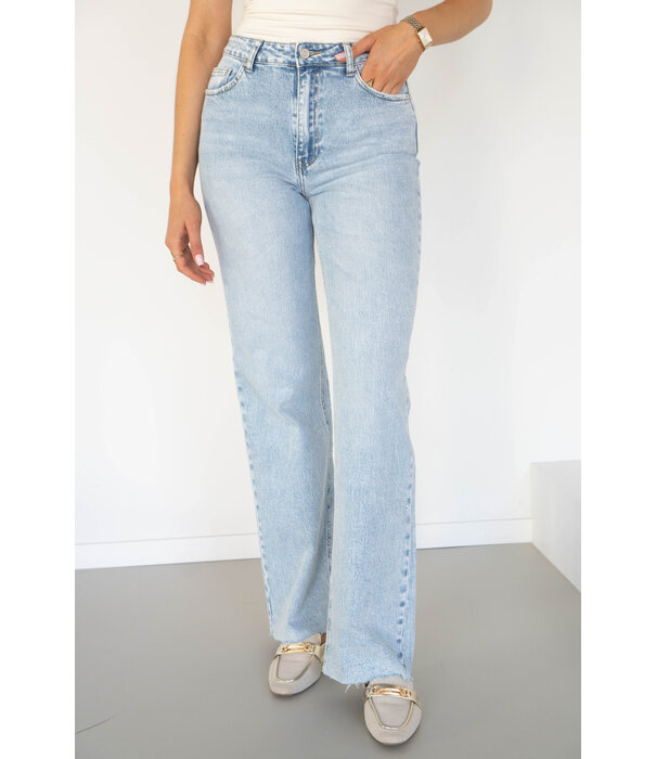 La Rebelle Jeans wide leg blauw | Brenda