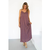 Fluresk Claudi dress | deep purple/shamrock green