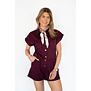 Fluresk Hanna playsuit | deep purple
