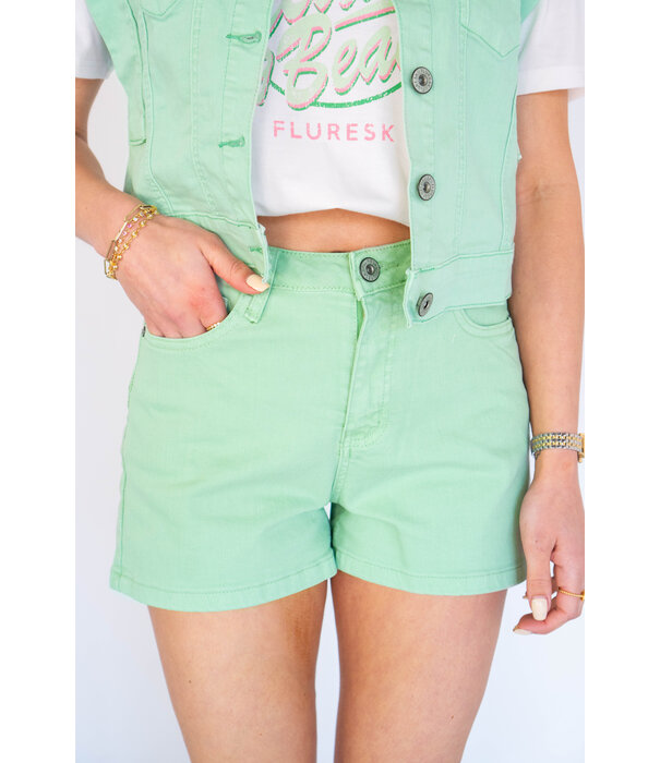 Fluresk Fluresk Keshia shorts | edge water green