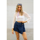 Top gehaakt wit | Charlie