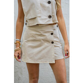Skort taupe | Loua
