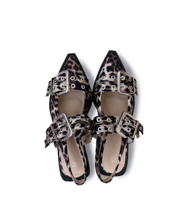 La Rebelle Slingback leopard