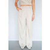 Pantalon gestreept beige | Joy