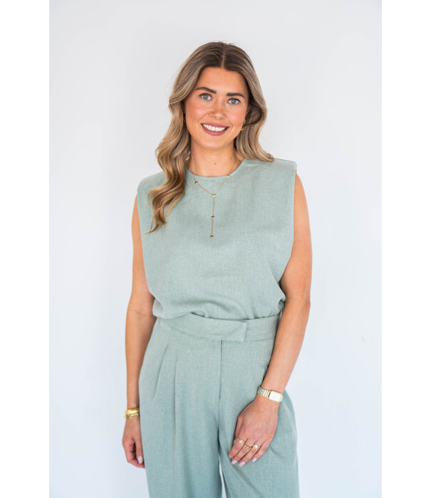 La Rebelle Top groen | Lauren