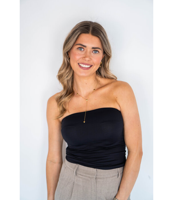 La Rebelle Top bandeau | zwart