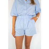 Short gestreept blauw | Evi