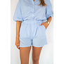 Short gestreept blauw | Evi