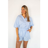 Blouse gestreept blauw | Evi