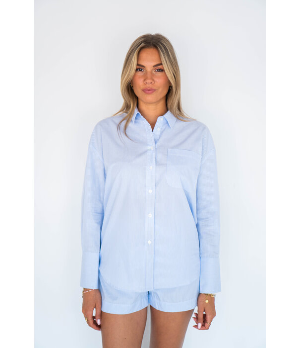 Colourful Rebel Colourful Rebel Talia blouse | lichtblauw