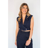 Gilet navy blauw | Joy