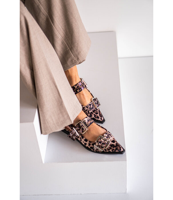 La Rebelle Slingback leopard