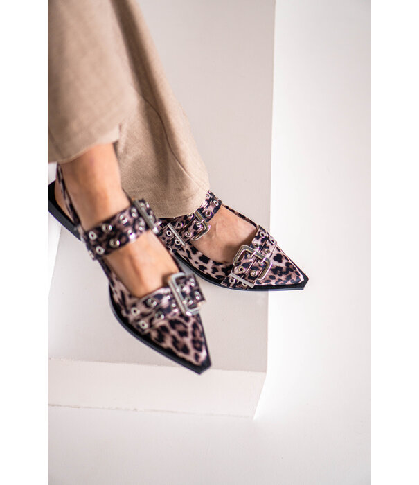 La Rebelle Slingback leopard