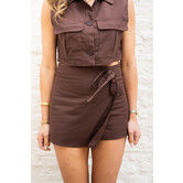 Skort bruin | Linda