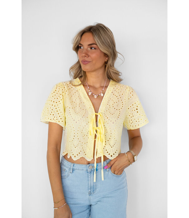 La Rebelle Top geel | Nienke