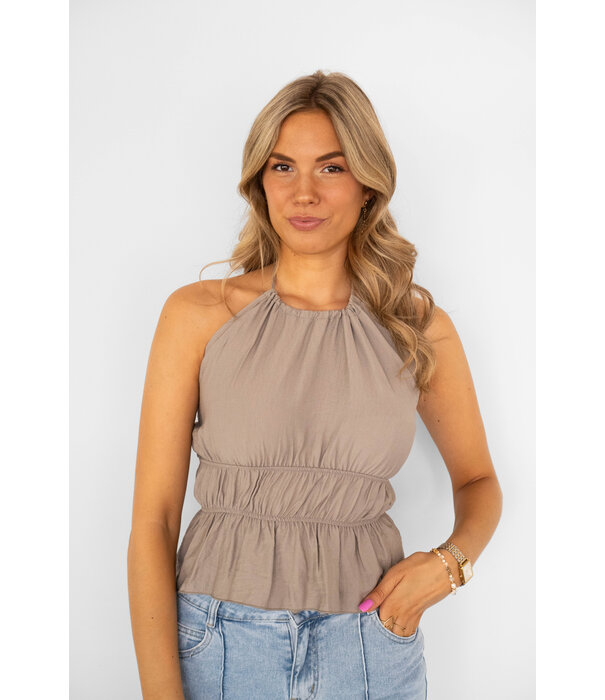 La Rebelle Top taupe | Saar