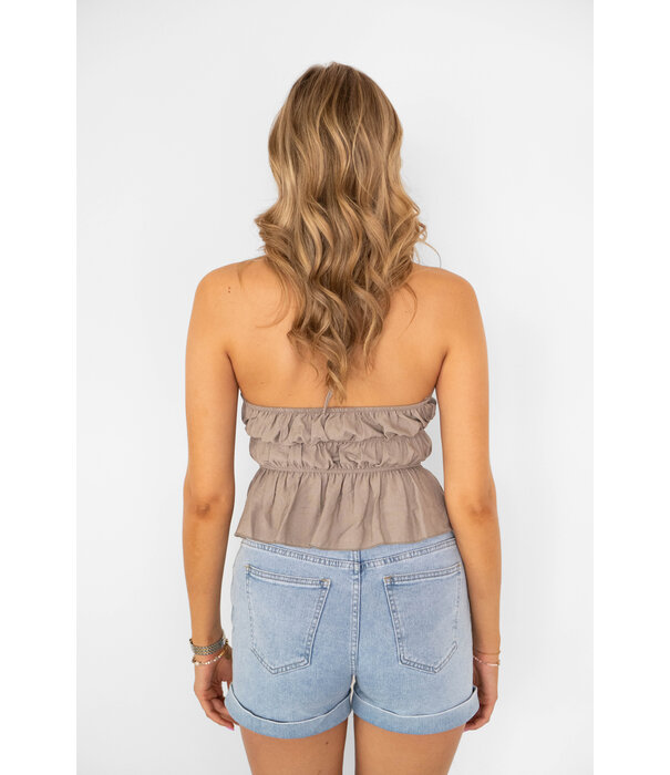 La Rebelle Top taupe | Saar