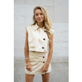 Gilet beige | Loua