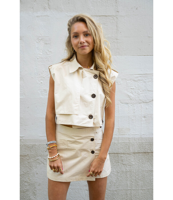 La Rebelle Skort beige | Loua