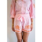 Fluresk Saine shorts | piggy pink/pumpkin