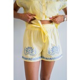 Fluresk Saine shorts | sunbeam yellow / persian jewel