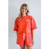 The Lola Club t-shirt oranje | Amber