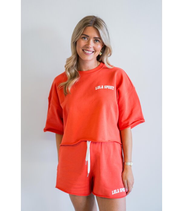 The Lola Club The Lola Club t-shirt oranje | Amber