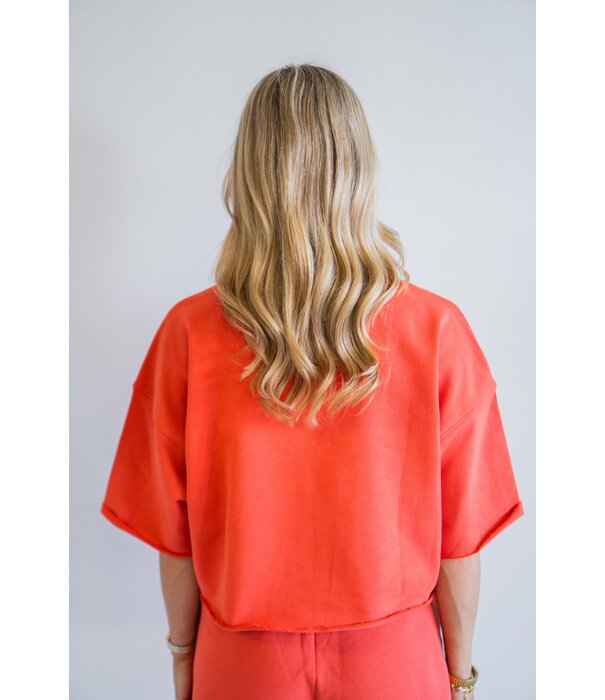 The Lola Club The Lola Club t-shirt oranje | Amber