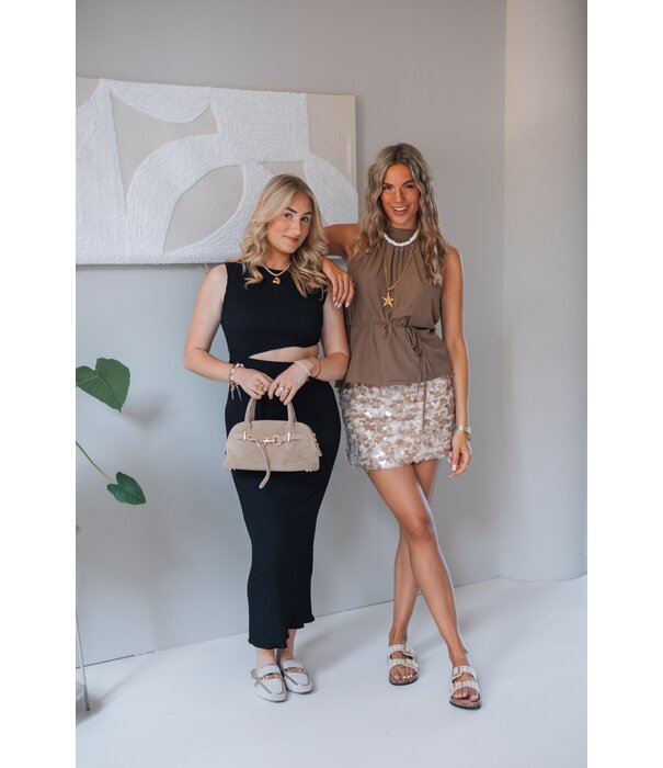 La Rebelle Top bruin | Mylene
