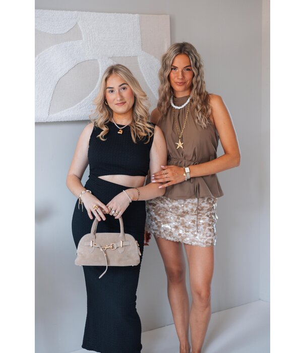 La Rebelle Top bruin | Mylene