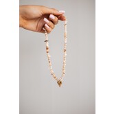 Ketting schelpen bruin | hart