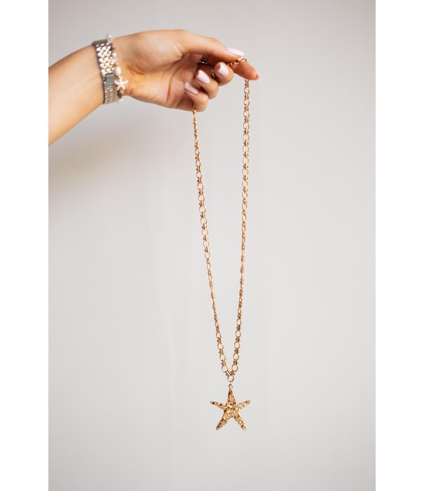 La Rebelle Ketting goud lang | ster