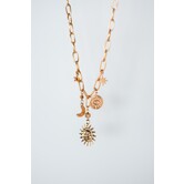 Ketting goud bedels | Zon