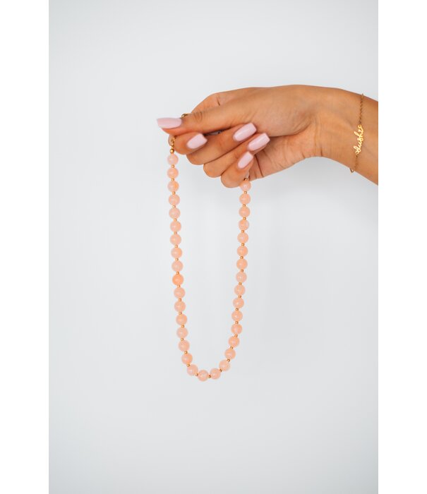 La Rebelle Ketting kralen | roze
