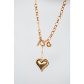 Ketting goud schakels | Hart