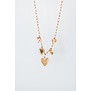 Ketting goud bedels | Hartjes