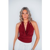 Top bordeaux rood | Nadine
