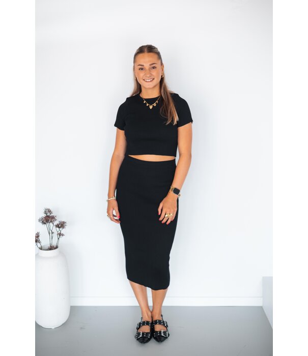 La Rebelle Rok zwart | Aafke