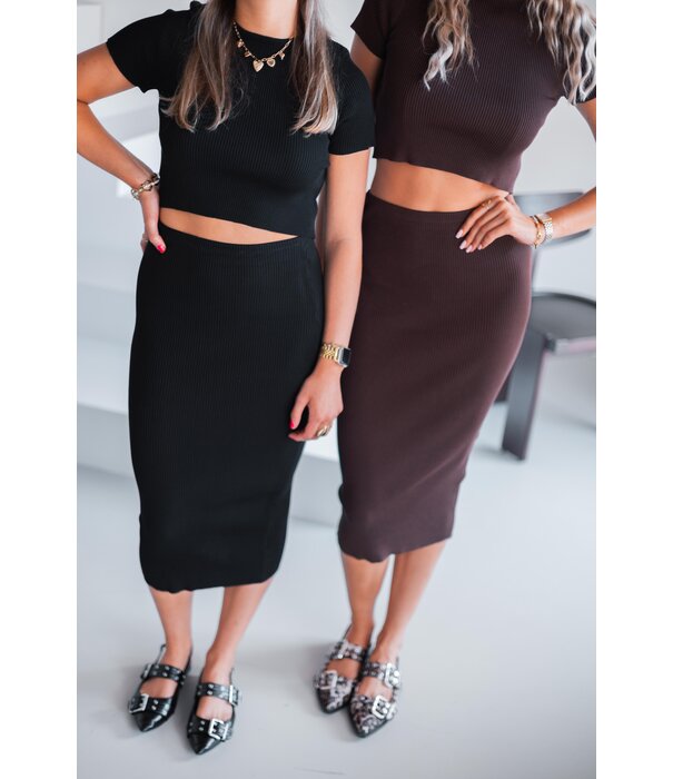 La Rebelle Top zwart | Aafke