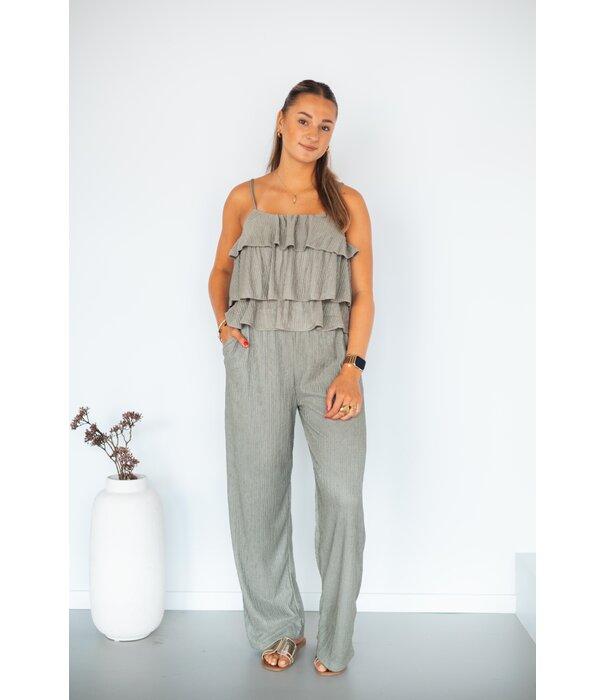 La Rebelle Broek kaki groen | Ravi