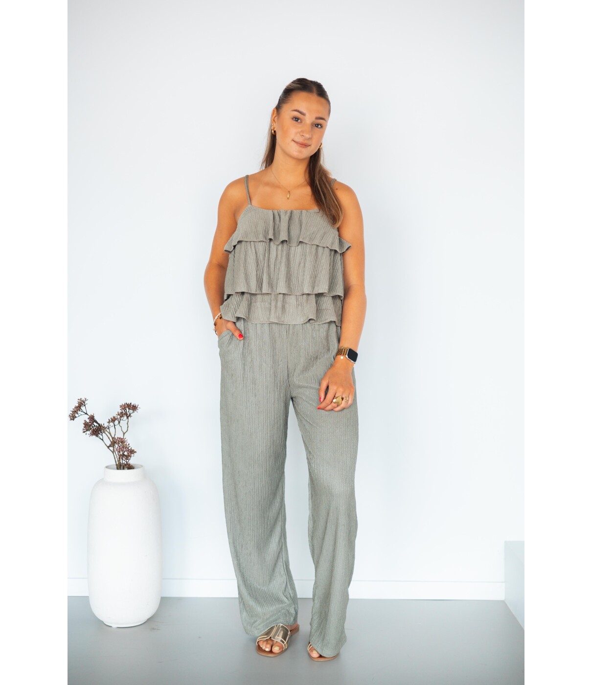 Top kaki groen | Ravi