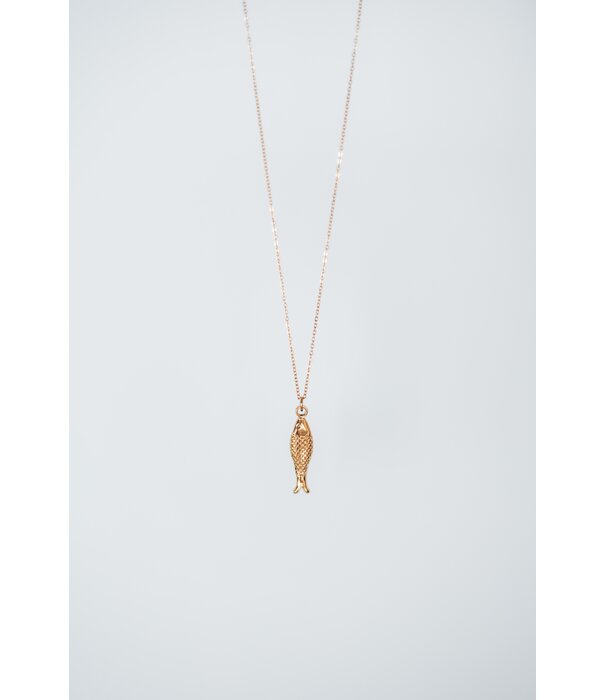 La Rebelle Ketting goud | Sardien visje