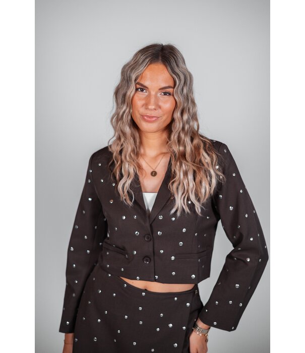 La Rebelle Blazer bruin | Famke