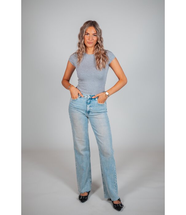 La Rebelle Jeans straight leg dirty wash | Indy