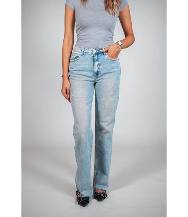 La Rebelle Jeans straight leg dirty wash | Indy