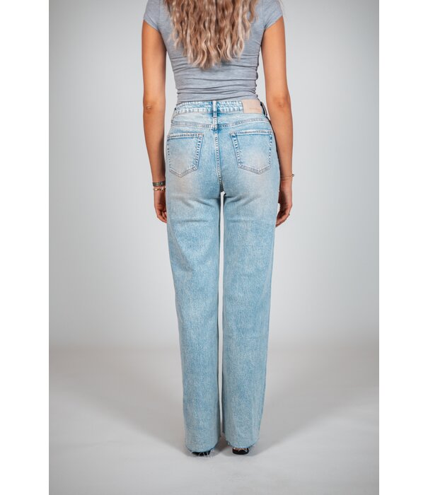 La Rebelle Jeans straight leg dirty wash | Indy